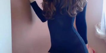 Teen In A Tight Black Dress From The Club...