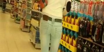 SEXY CANDID TIGHT ASS IN SHOP