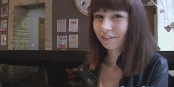Pussyfucked casting amateur loves hard dick