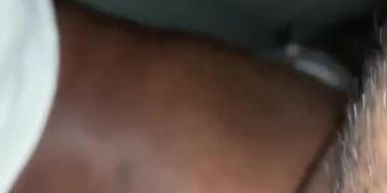 Short Hood Nigga Nuts inside Her Ass in Backseat of Car 