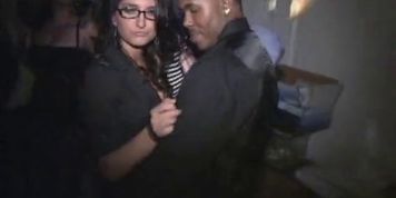 College Fuck Fest Brunette in High Heels Fucked Hard and Creampied