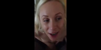 Marisol sucks me on her knees and get cum in his mouth (Mason Moore)