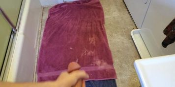 Massive Gushing Cumshot Before My Shower