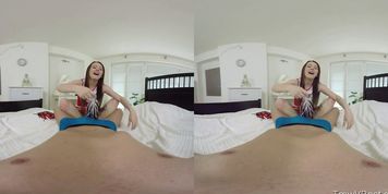 VR 180 Stereoscopic TmwVRnet &amp; Timea Bella Presents - High School Dreams (Lucianna Karel, Timea Bela)