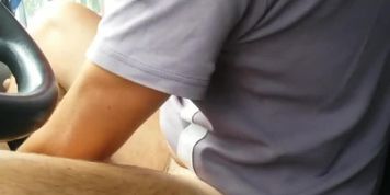 Russian road prostitute filmed on a hidden camera in a car