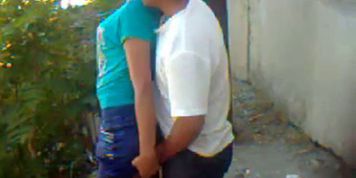 Uzbek young couple outdoor - Khwarezm
