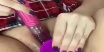 Making Daddy jealous with my Rabbit Vibrator and DILDO