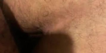 Hairy Chub Latino takes BBC in his basement. Family asleep. 