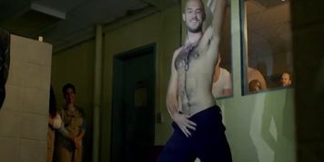 Prison guard striptease