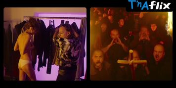 Stefania Cristian Breasts,  Underwear Scene  in Lux Aeterna (Split Screen)