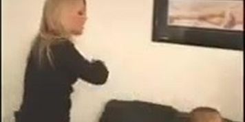 Babysitter and couple threesome