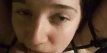submissive slave teen likes her mouth and faced used