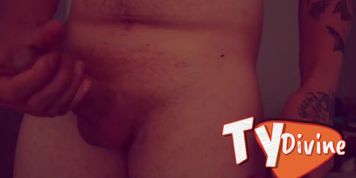 Boy porn star model shows asshole and cums all over himself tattooed man thick ass and big dick 