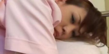 Horny Japanese nurse gives special treatment