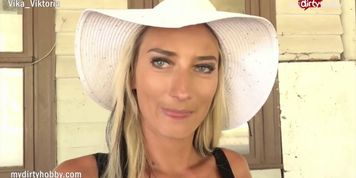 MyDirtyHobby - Hot MILF squirts on a strangers dick in public - video 1