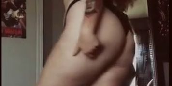 A thick girl with big boobs and a find ass riding a dildo!!! (Duvy Inzunza, London Andrews, Sabella Monize)
