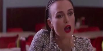 cute KEIRA KNIGHTLEY - restaurant pussy licking - hot BONNIE ROTTEN lesbian