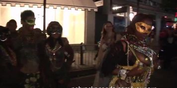 Hotties Nude and Body Painted in Public at Florida Festival