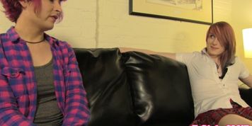 Redhead tgirl sixtynining with trans lover