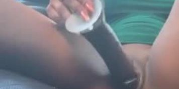 Thot masturbate in car