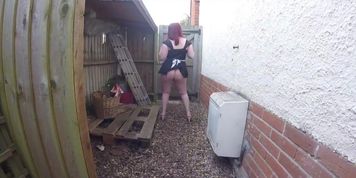 Leggy Step Mother In French Maid'S Uniform And High Heels