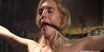 Slutty Blonde Bound And Fucked Rough