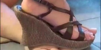 Two Mistress Hand Trample Slave