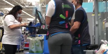 Sexy Teen Walmart Employee VPL Leggings