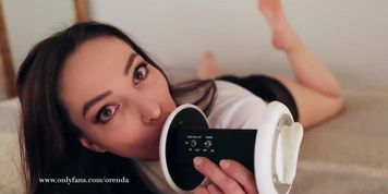 ASMR - Ear eating + gf role play
