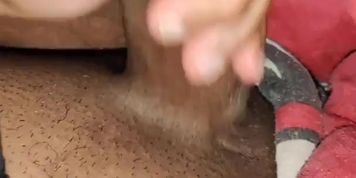 Moaning While I Jerk My Uncut Dick & Cum In Bed