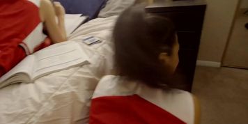 Sneaky step-brother fucks two sluts