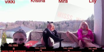 Four bitches resting on the street Misss Vikki misss vikka pov (Misss_vikki, Vikki_misss)