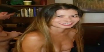 Asian slut takes BWC with a smile while cuck hubby films