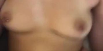 Asian girlfriend fucked rough and cums
