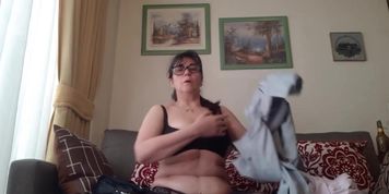 Mommy surprise in webcam video call