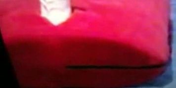 No Sound: BBW Granny Melanie 57 years Riding Dildo