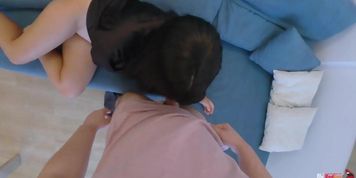 Stepmother Giving Mouth And Ass To Stepson In Morning Sex . I Fuck My Stepmom Before Breakfast (Bobbi Eden)