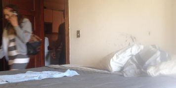 Big ass Cheating wife in hotel room