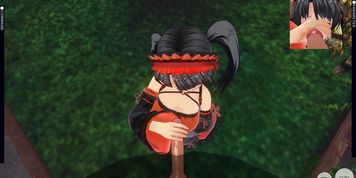 3D HENTAI POV DATE A LIVE Kurumi Tokisaki Blowjob