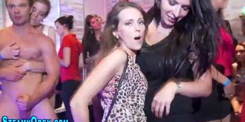 Clothed babes get facials - video 2
