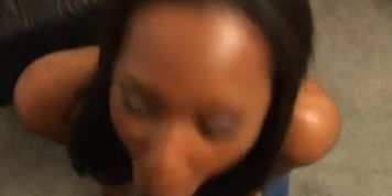 Sexy black slut taking a BBC
