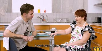SHAME4K Kinky redhead chubby mature cant say no to having XXX