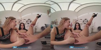 Wild Threesome Ride With Mia Tracy and Jayla de Angelis VR Porn
