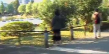 Nice walk in the park quickly turned into skirt sharking.