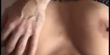Busty brunette MILF giving an awesome titty fucking with mouth cumshot