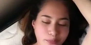 LATINA TEEN SWALLOWS LOAD HOMEMADE