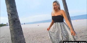milf public beach