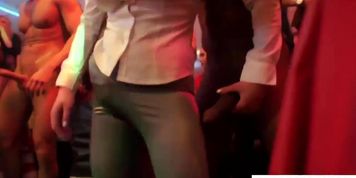 Party loving whore sucking big black dick