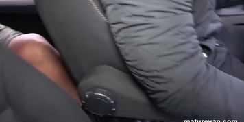 MatureVan Granny and MILF Fucking Lonely Boy on a Raini Day