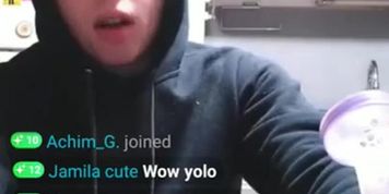 Giving my Sexy Man a Surprise Blowjob on Live can ;)